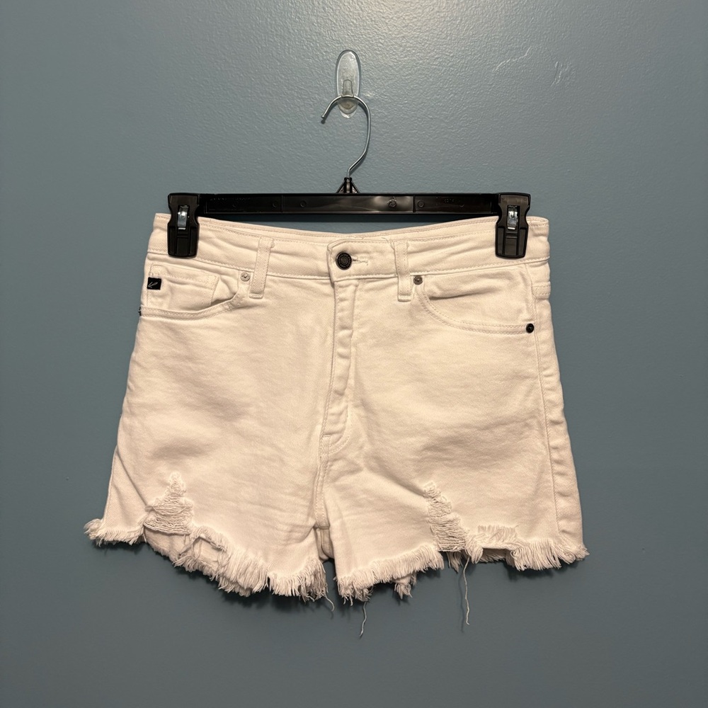 White KanCan Denim Shorts